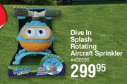 Dive In Splash Rotating Aircraft Sprinkler