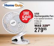 Home Quip USB Rechargeable Fan