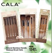 Cala Natural Bamboo Handle Makeup Brush Sets-Each