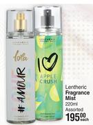 Lentheric Fragrance Mist Assorted-220ml Each