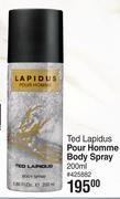 Ted Lapidus Pour Homme Body Spray-200ml