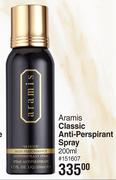 Aramis Classic Anti Perspirant Spray-200ml