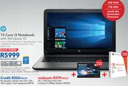 HP 15 Core i3 Notebook With Windows 10