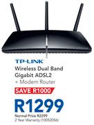 TP-Link Wireless Dual Band Gigabit ADSL2+ Modem Router