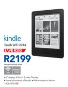 Kindle Touch WiFi 2014
