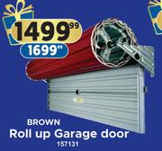 Roll Up Garage Door Brown