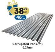 Corrugated Iron 0.27mm-Per m