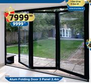 Alum Folding Door 3 Panel 2.4m
