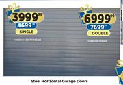 Steel Horizontal Garage Doors (Double)