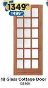 18 Glass Cottage Door