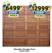Wooden Garage Door (Single)