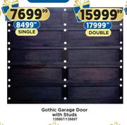 Gothic Garage Door With Studs (Single)