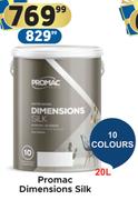 Promac 20L Dimensions Silk
