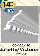 Ceiling Cornices Juliette/Victoria 100 x 100 x 140-Per m