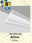 Ceiling Cornices Alina 100 x 95 x 140-Per m