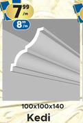 Ceiling Cornices Kedi 100 x 100 x 140-Per m