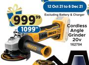 Ingco Cordless Angle Grinder 20v