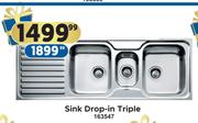 Sink Drop In Triple