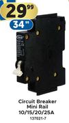 Circuit Breaker Mini Rail 10/15/20/25A 137021-7