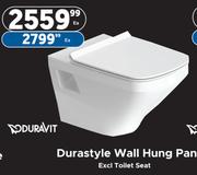 Duravit Durastyle Wall Hung Pan Excl Toilet Seat