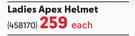 Raleigh Ladies Apex Helmet-Each