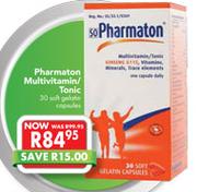 Pharmaton Multivitamin/Tonic-30 Capsules