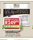 SolalWoman 120 Multicaps Plus 60 Omega 3 Capsules