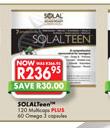 SolalTeen 120 Multicaps Plus 60 Omega 3 Capsules