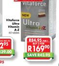 Vitaforce Ultra Vitamin A-Z-3 x 60 Tablets