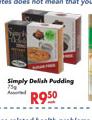 Simply Delish Pudding-75g Each