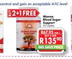 Manna Blood Sugar Support-60 Capsules