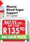 Manna Blood Sugar Support-3 x 60 Capsules