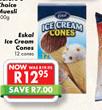 Eskot Ice Cream Cones-12 Cones