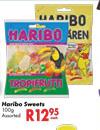 Haribo Sweets Assorted-100g Each