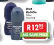 Brut Roll-On Assorted-50ml Each