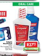 Colgate Mouthwash-500ml + Complete Care Optic White