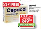 Cepacol 24 Throat Lozenges-3's