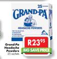 Grand-Pa Headache Powders-25 Sachets