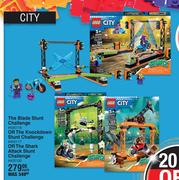 The Blade Stunt Challange Or The Knockdown Stunt Challange Or The Shark Attack Stunt Challange-Each