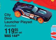 Hot Wheels City Dino Launcher Playset Assorted-Per Set