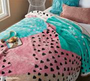 Kids 1 Ply 2kg Hello Heart Mink Blanket 818532