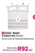 Tessa Basic 3 Piece Set (Double)