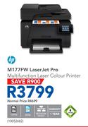 HP M177FW Laser Jet Pro Multifunction Laser Colour Printer
