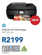 HP Desk Jet Ink Advantage 4675 Printer