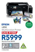 Epson L850 Multifunction Printer