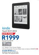 Kindle Touch Wi-Fi 2014