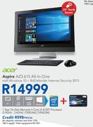 Acer Aspire AZ3 615 All-In-One With Windows 10