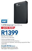 WD 1.5TB External Hard Drive