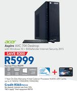 Acer Aspire AXC 704 Desktop With Windows 10
