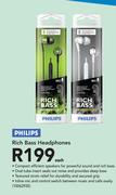 Philips Rich Bass Headphones-Each